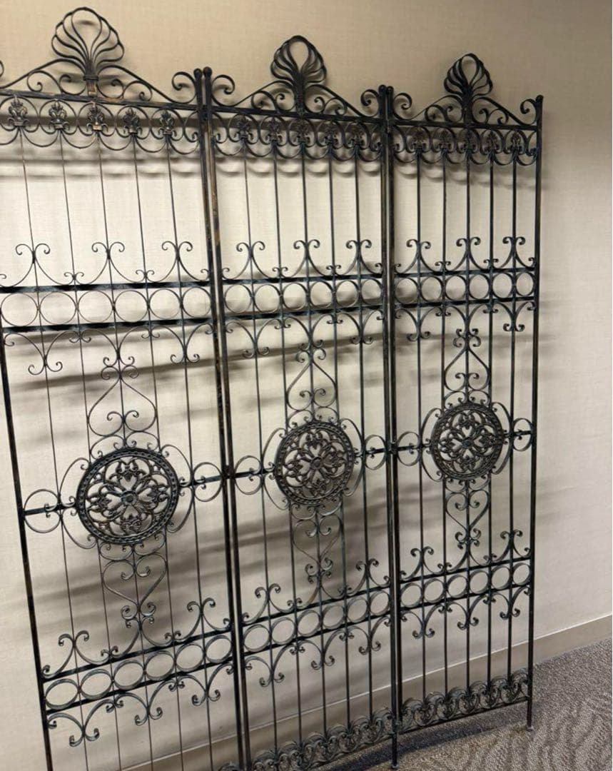 上質 鉄 アイアン インダストリアル ビンテ ージ 鉄格子 ガーデニング