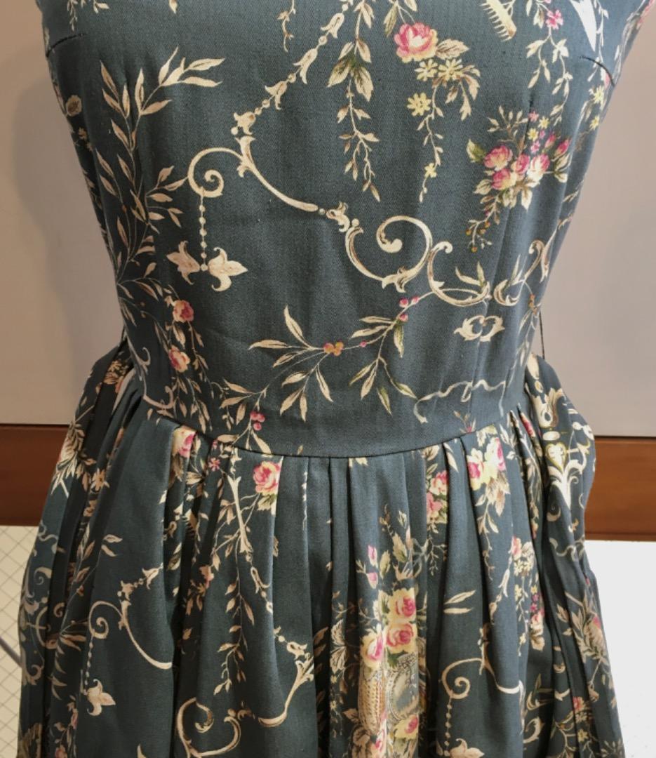 ○juliette et justine グリーンフローラル ワンピース