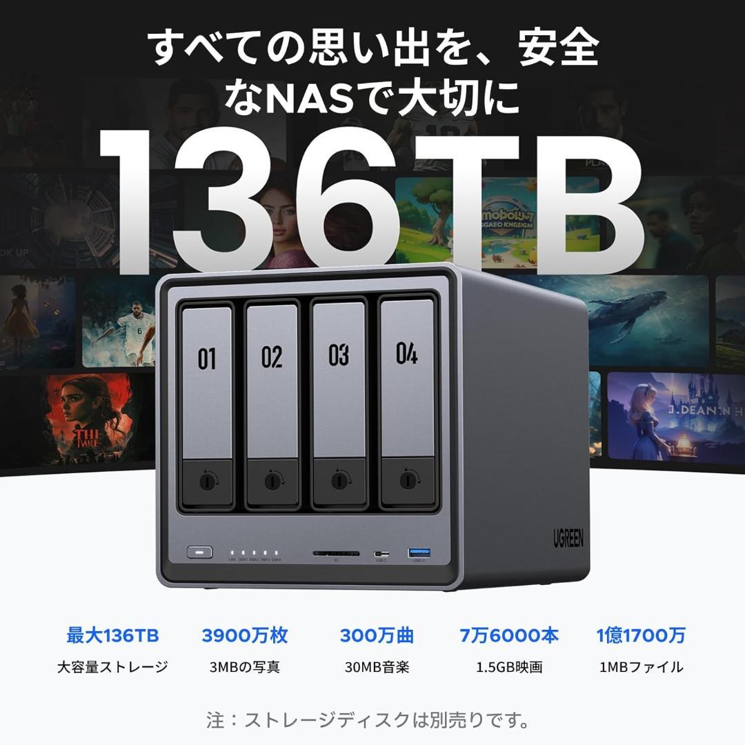 ☆新品☆UGREEN NASync DXP4800