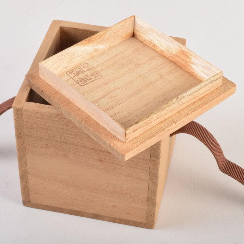 茶道具　輪島塗　栄伸堂　花草蒔絵　棗　共箱　V　9168