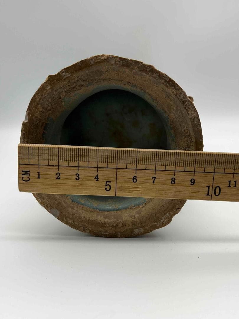 北宋時代　鈞窯広口双龍耳台座型香炉 天青釉瓶　窯変釉尊 水注(C-62)