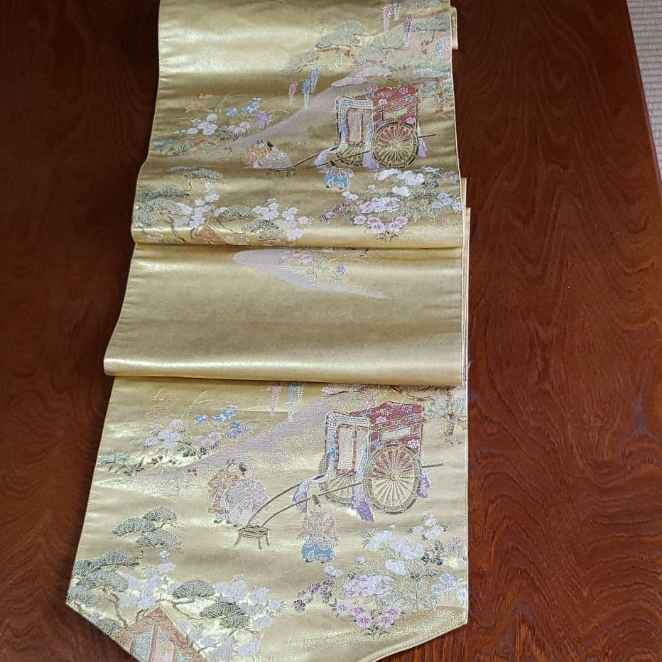 C506、値下‼️帯リメイク、インテリア、高級、豪華、テーブルセンター