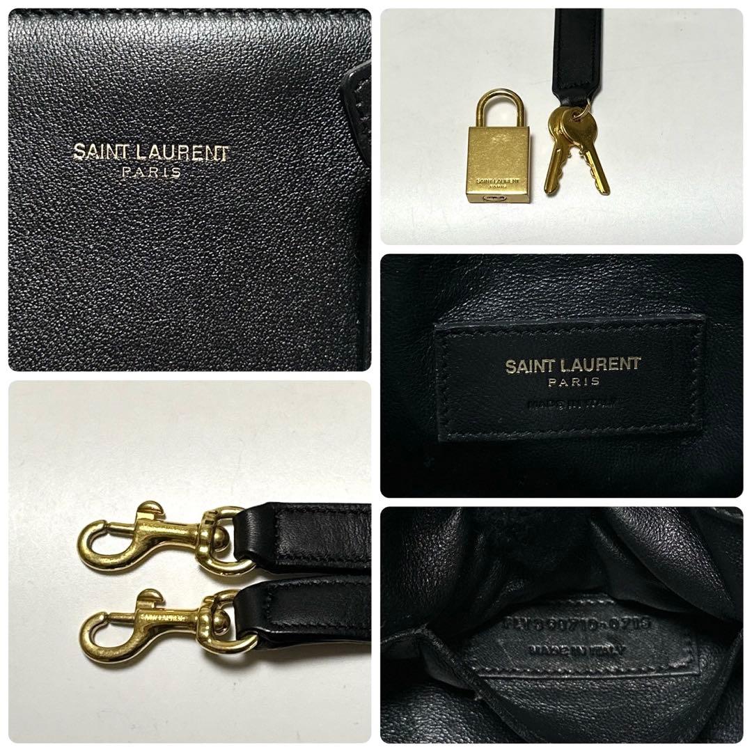 q57【極美品】サンローラン　サックドジュール　ベイビー黒　2wayショルダー.