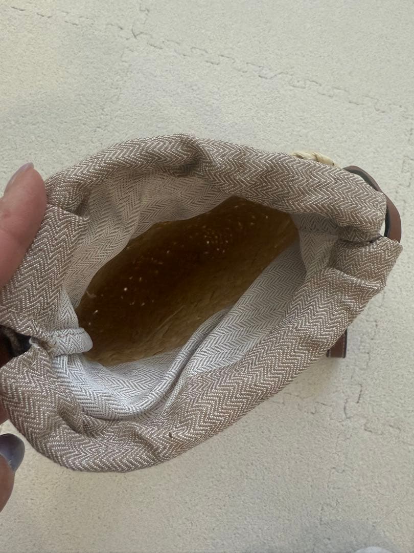 H　ラフィア　かごバッグ　ショルダー