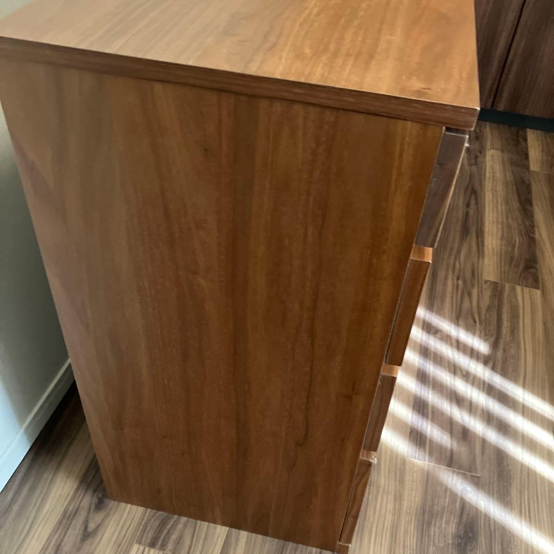 無印良品 木製チェスト4段 88×44×83 ウォールナット材