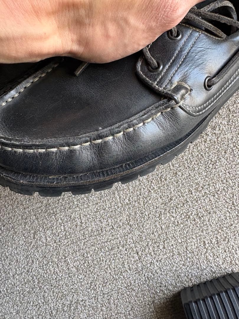 春夏パラブーツ バース 改ビブラム8.5 paraboot barth navy