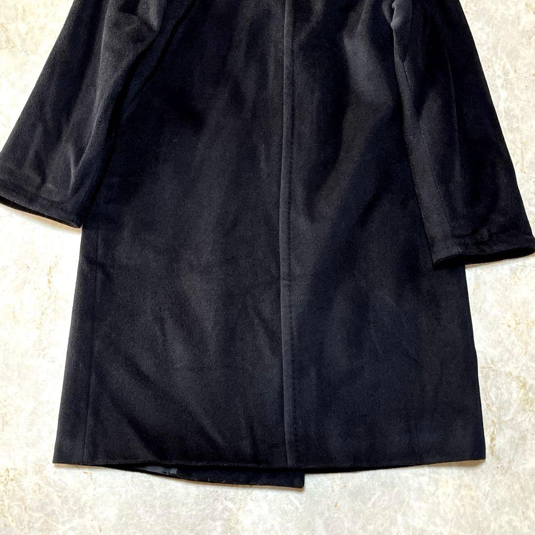 マックスマーラ ウールコート 38 ブラック 銀タグ ダブルブレスト