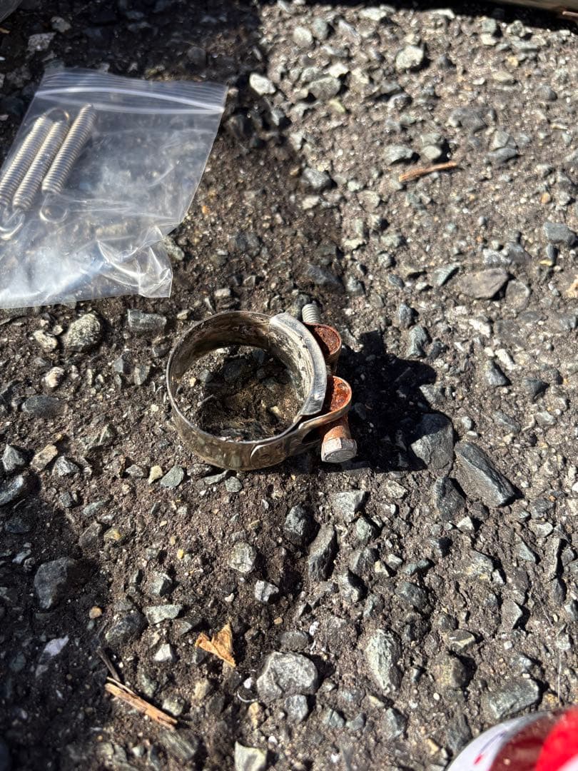 ホーネット250 lci ショート チタン スリップオンマフラー