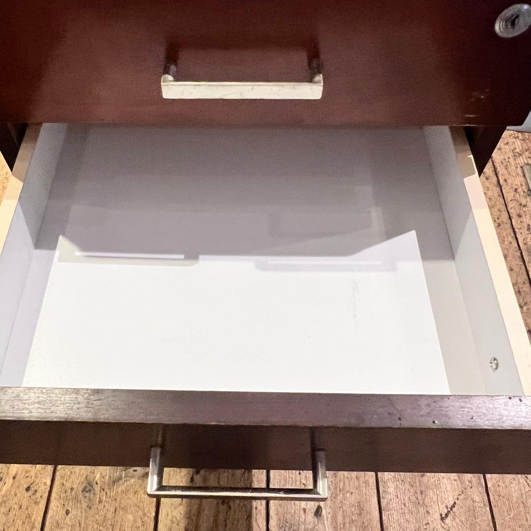 収納シェルフ（サイドワゴン）デスクワゴン　木製　キャスター付き