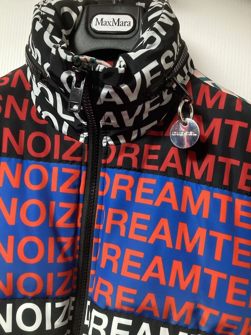 フ*ト様 DIESEL 定価約5万円 アシンメトリー カラフルダウンジャケット