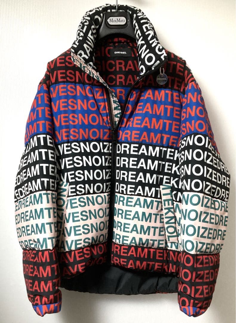 フ*ト様 DIESEL 定価約5万円 アシンメトリー カラフルダウンジャケット