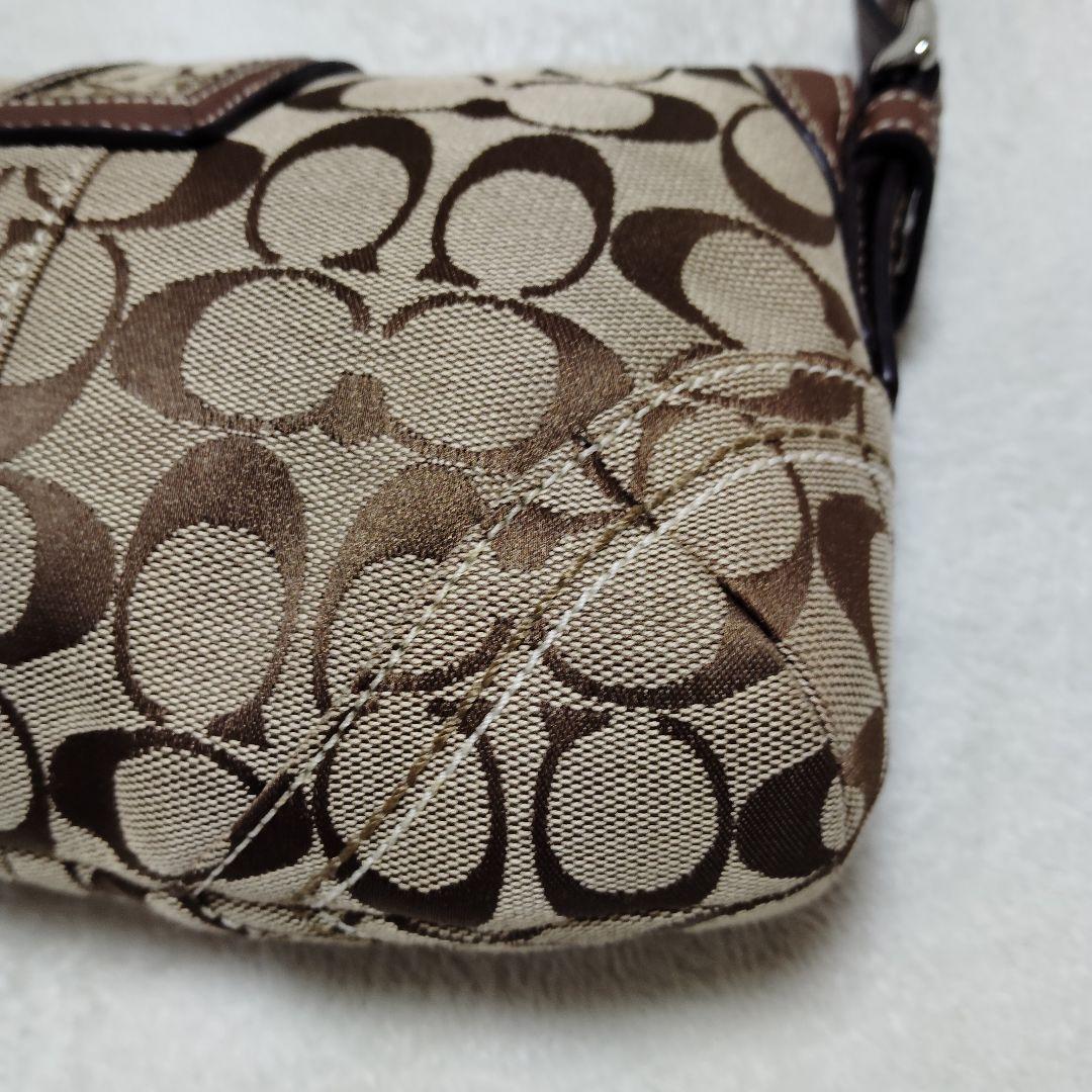 コーチ　ソーホー　ワンショルダーバッグ　シグネチャー　キャンバス　レザー　Y2K