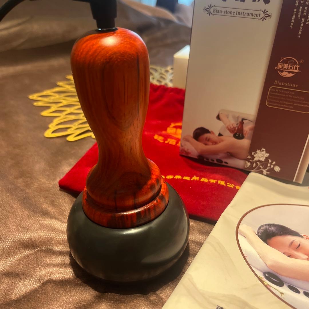 マ*ル様 ベン石温熱器　ホットストーンセラピー温石　日本でも海外でも使えるコンセ