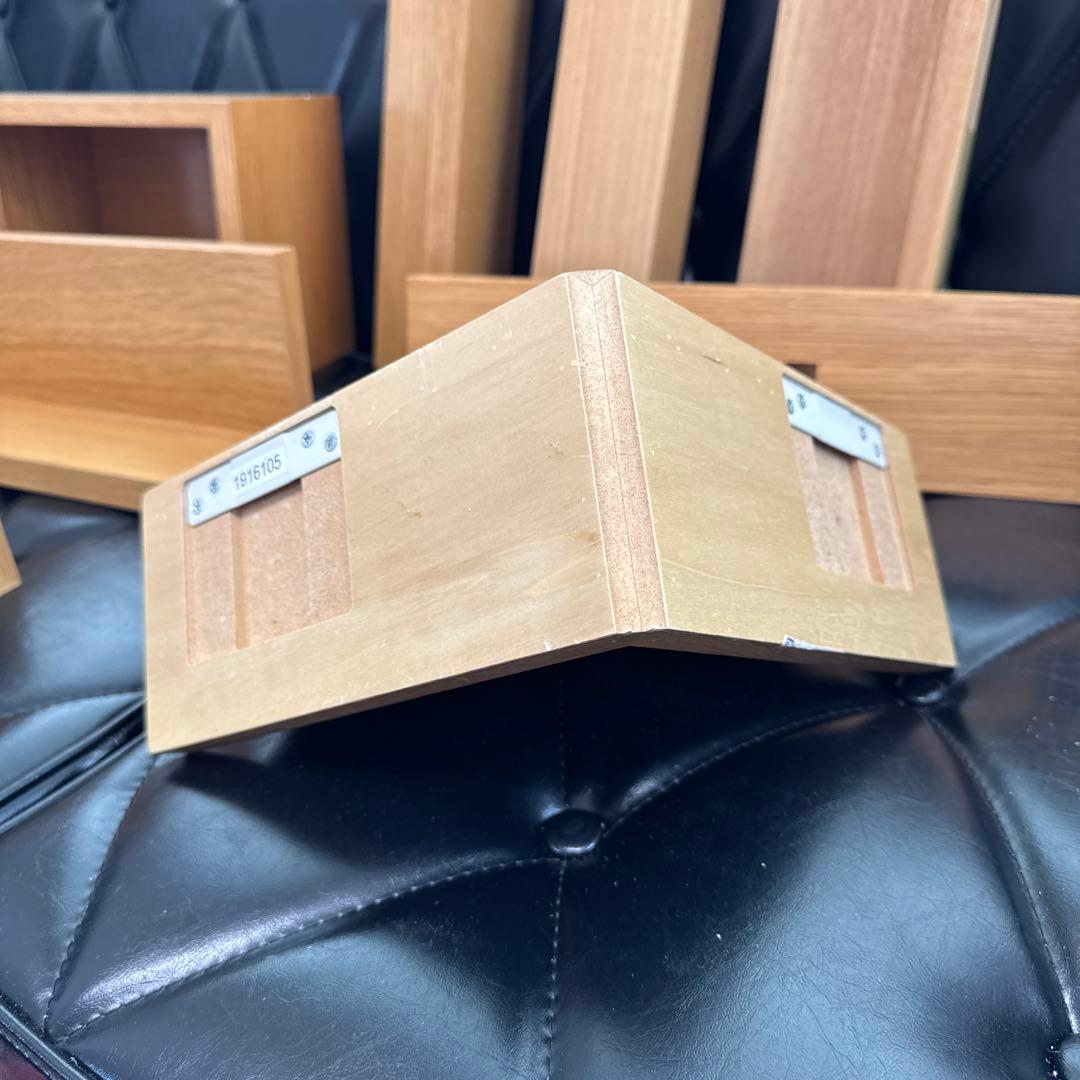 廃盤訳アリ★無印良品 壁に付けられる家具9 点セット棚コーナー３連ハンガー箱長押