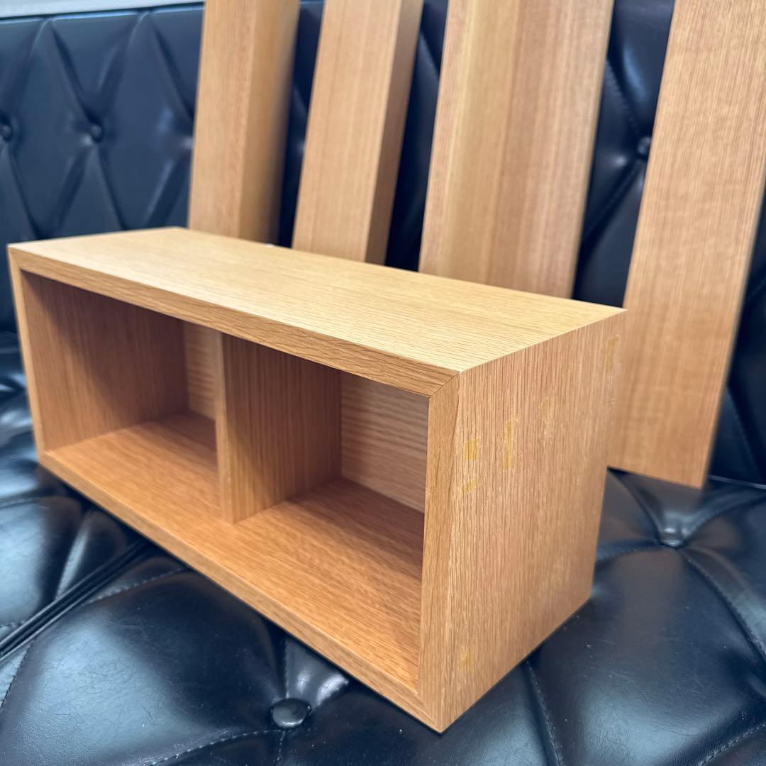 廃盤訳アリ★無印良品 壁に付けられる家具9 点セット棚コーナー３連ハンガー箱長押