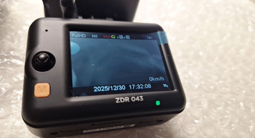 コムテック 小型 ドライブレコーダー ZDR-043 動作良好 美品