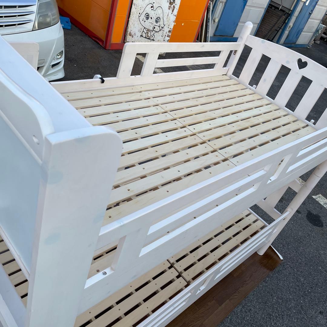 直接引取限定！中古　木製　2段ベッド　LED照明付