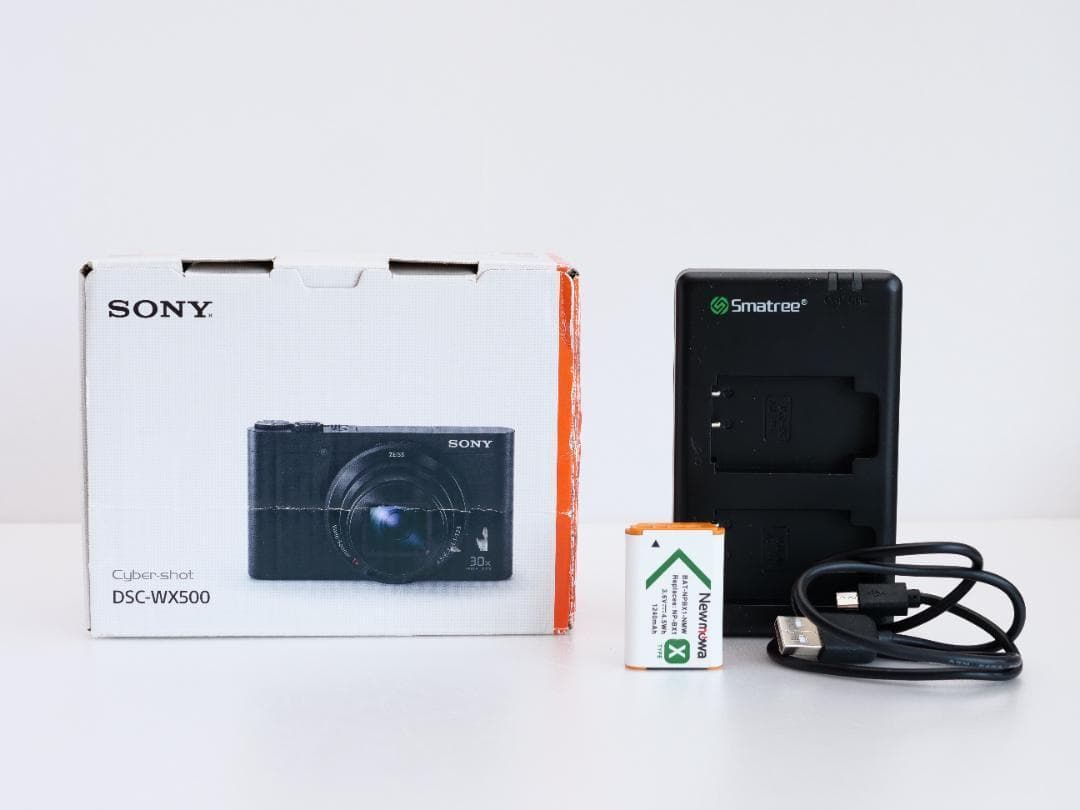 SONY Cyber-Shot DSC-WX500 赤 デジタルカメラ 箱,動作