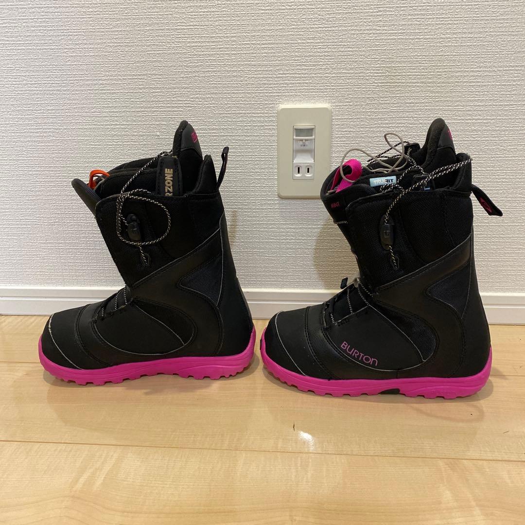 【美品_即日発送】BURTON スノボMINT-ASIAN FIT 22.5cm
