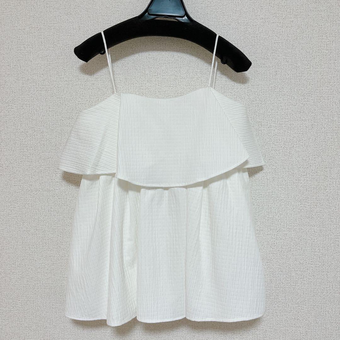 anuans フクレジャガードキャミソール ホワイト