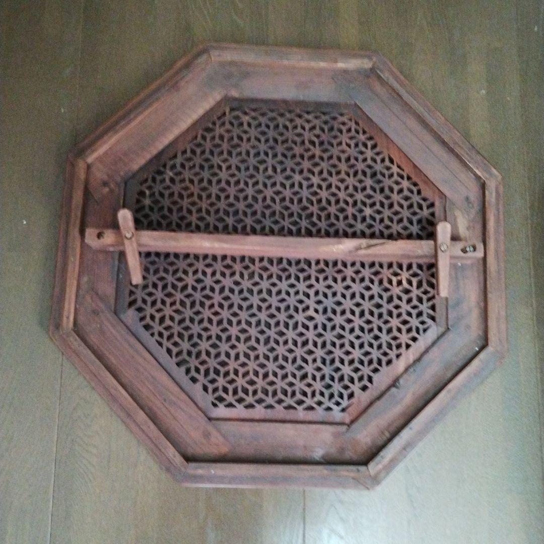 アジアンスタイル 八角形木製テーブル