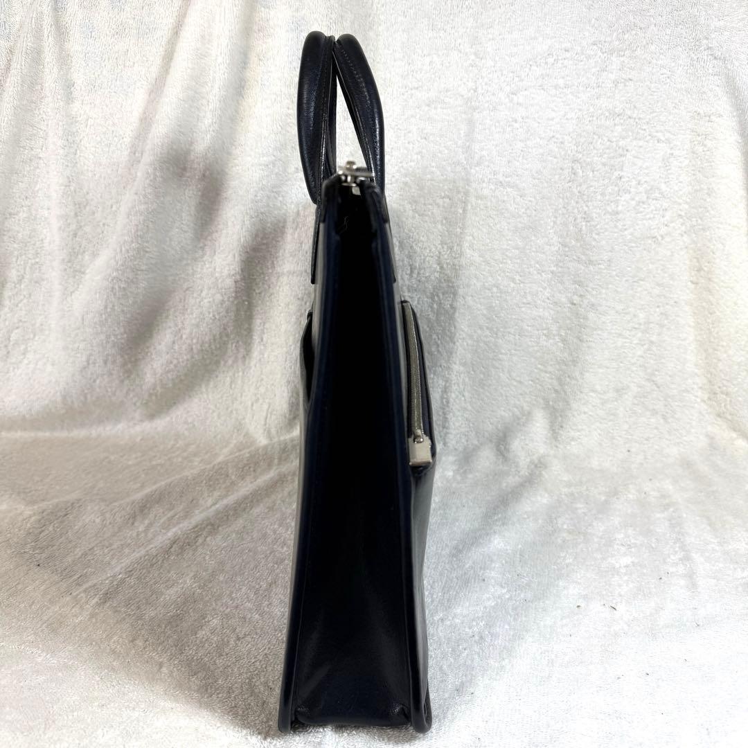 ✨PORTER✨クラーク ビジネスバッグ レザー ロゴ ネイビー