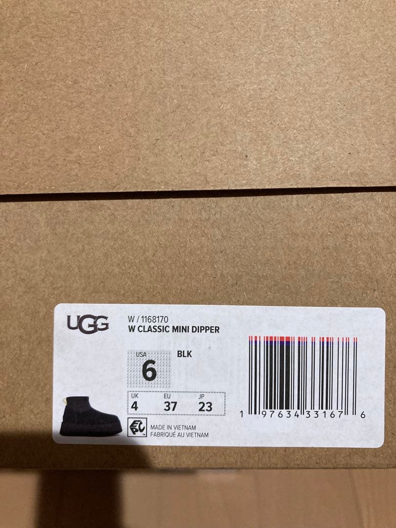 UGG Classic Mini Dipper ブラック 6(23cm)