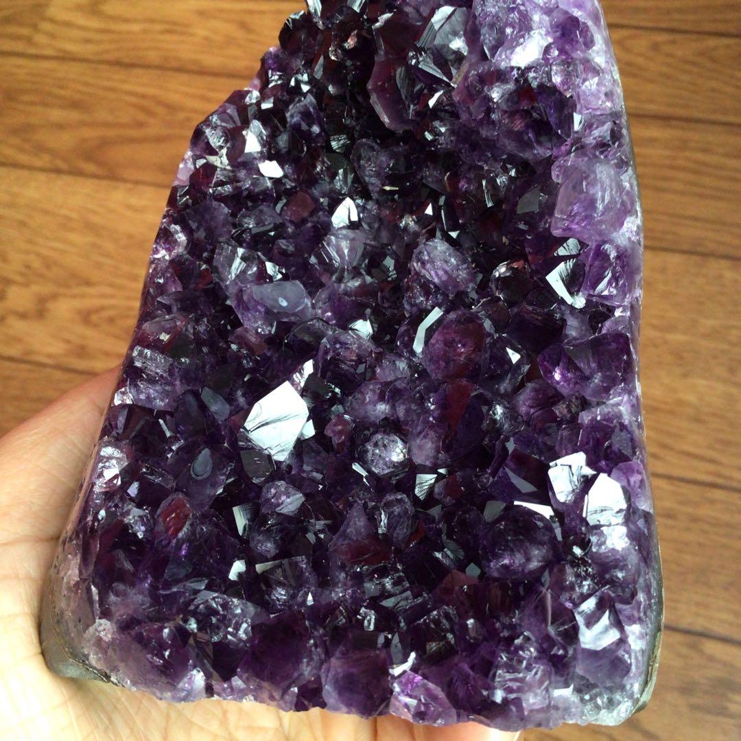 スター【極上‼️濃紫の逸品‼️ 】ウルグアイ産アメジスト　パワーストーン幸運水晶