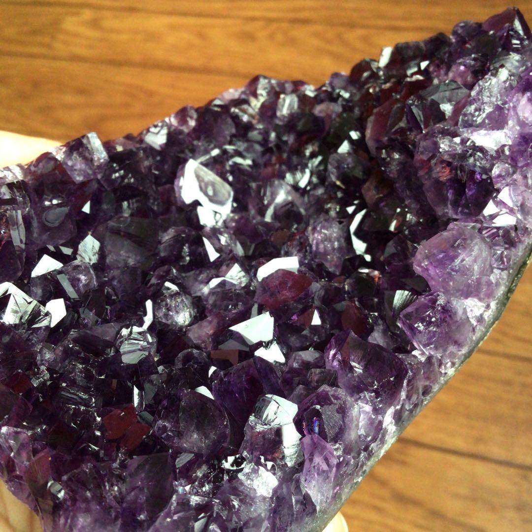 スター【極上‼️濃紫の逸品‼️ 】ウルグアイ産アメジスト　パワーストーン幸運水晶