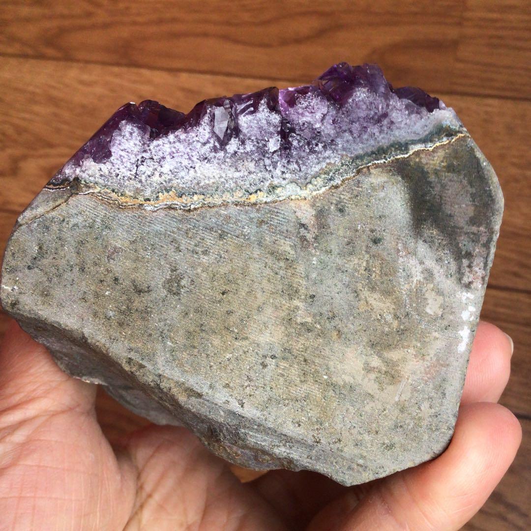 スター【極上‼️濃紫の逸品‼️ 】ウルグアイ産アメジスト　パワーストーン幸運水晶