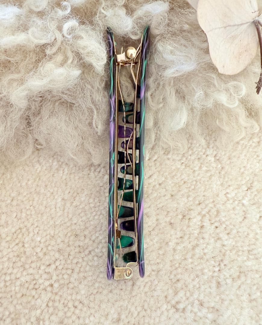 France Luxe フランスラックス キャスケード マーブル ヘアクリップ