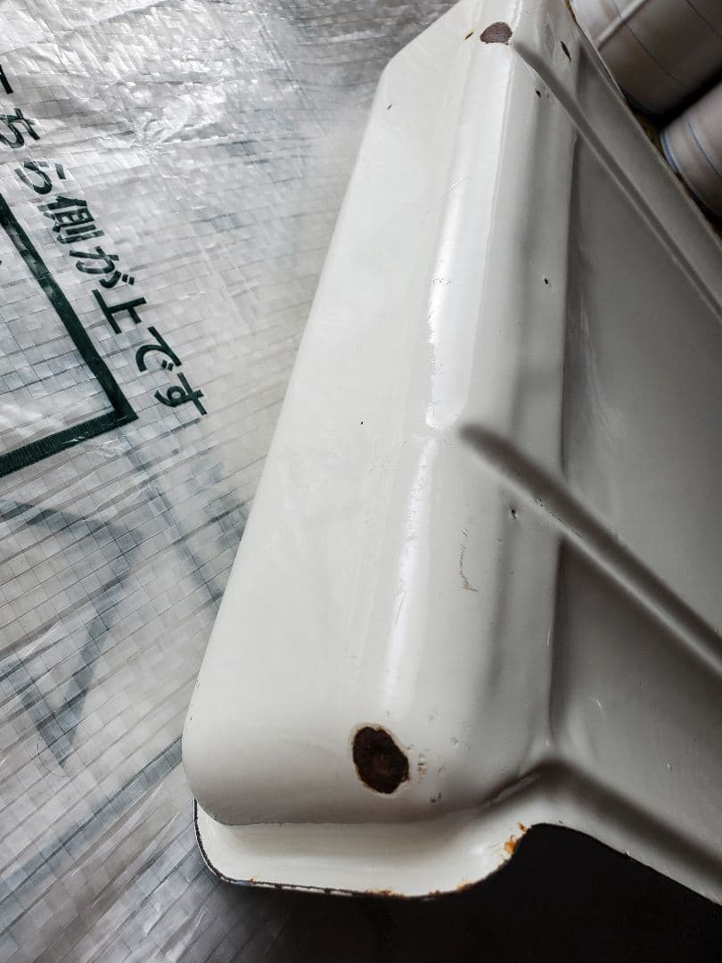 フランス　アンティーク　ホーロー　レードルラック