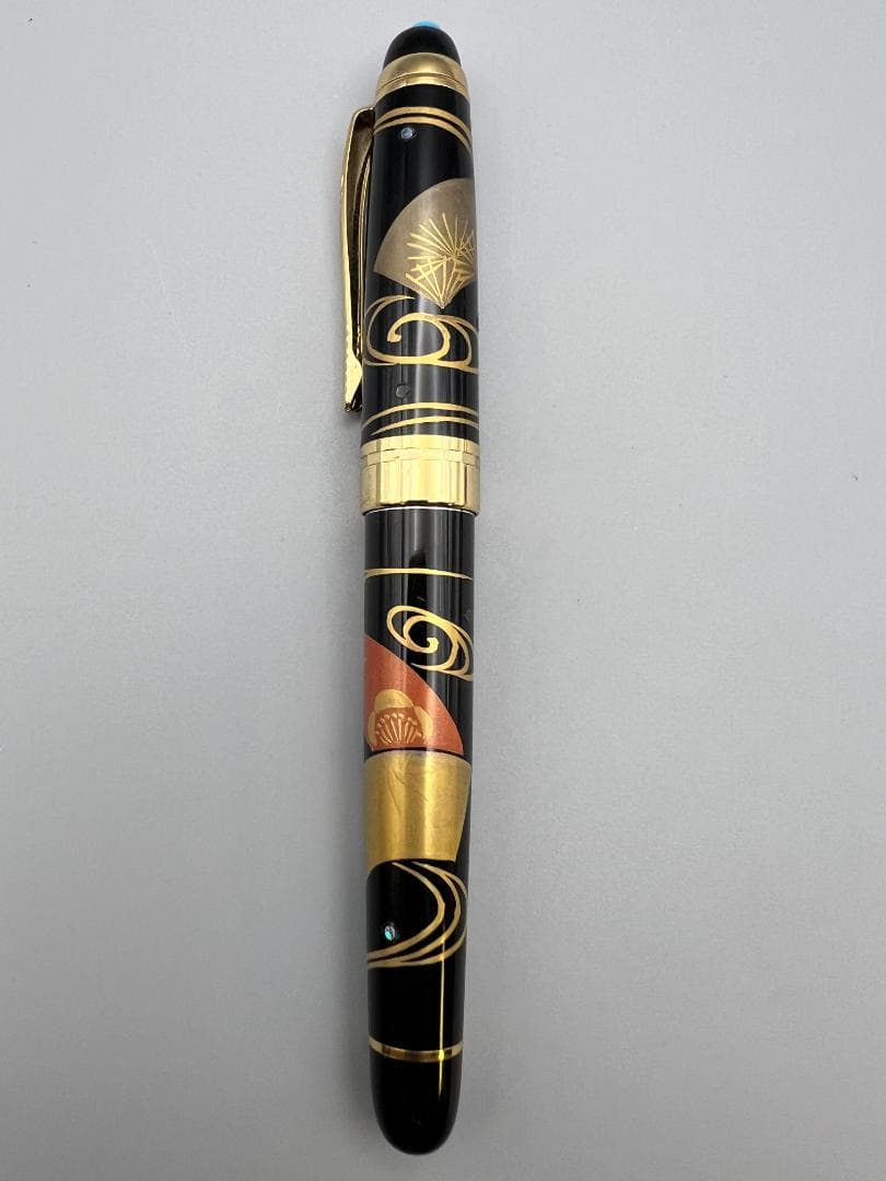 万年筆　蒔絵　龍虎　波鳥図　螺鈿装飾　3本セット