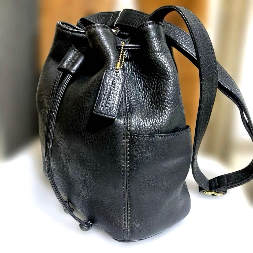 オールドCOACH 巾着ショルダーバッグ　 ★ソノマコレクション　4926.美品