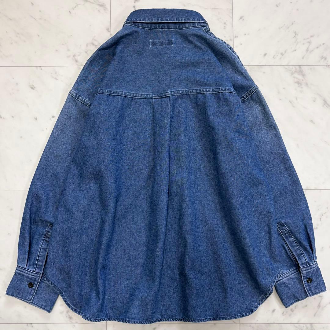 美品✨レリューム　デニムプルオーバーシャツ　ゆったり　デニムシャツ　2025SS