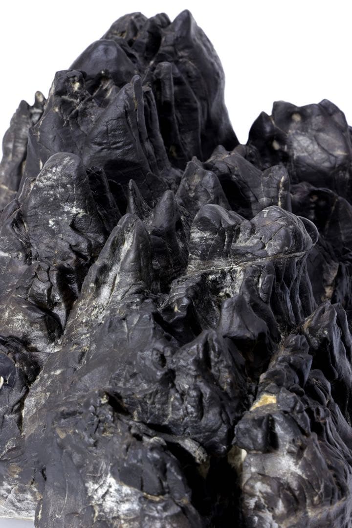 古谷石 遠山 連山 滝石 13.4kg 水石 鑑賞石 天然石 原石 盆石 静岳石