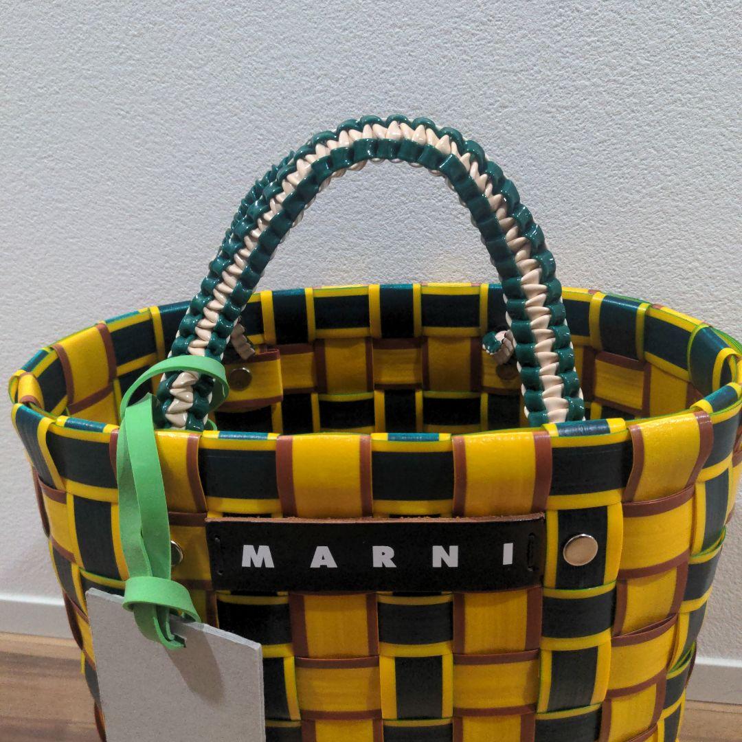 【新同・送料込】マルニマーケット ☆ カゴバッグ プラカゴバッグ