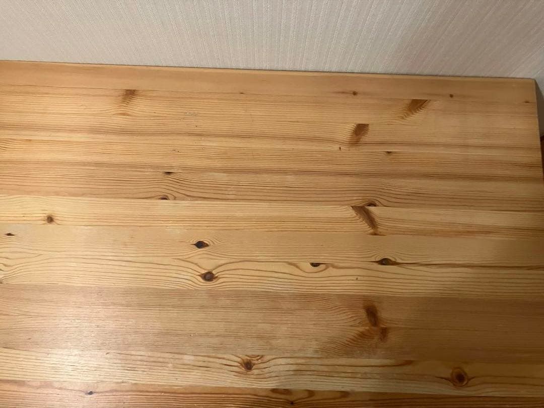 無印良品 学習机 パイン材 木製デスク 廃盤品