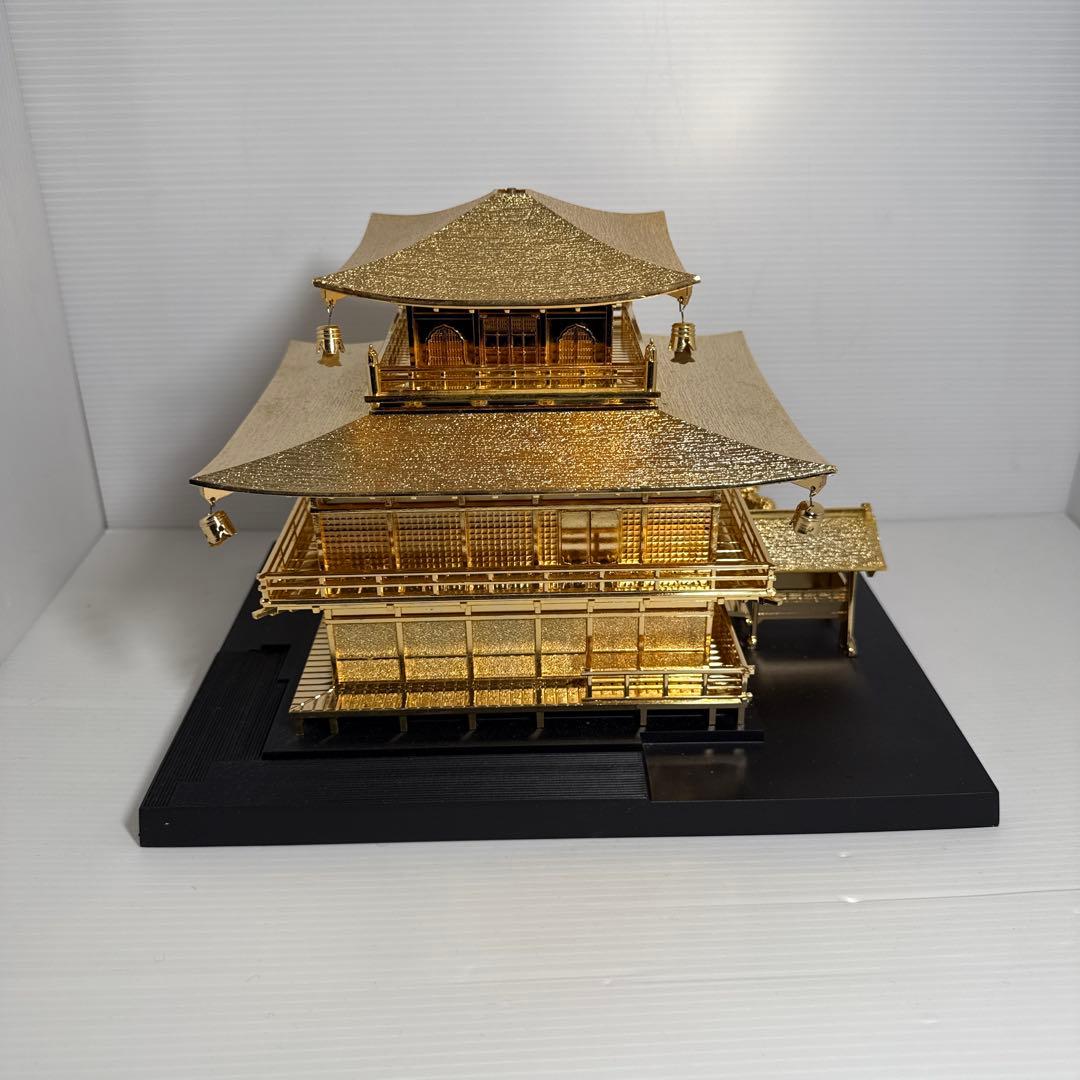 金閣寺 美術工芸品 置物 金属製 約3.2kg