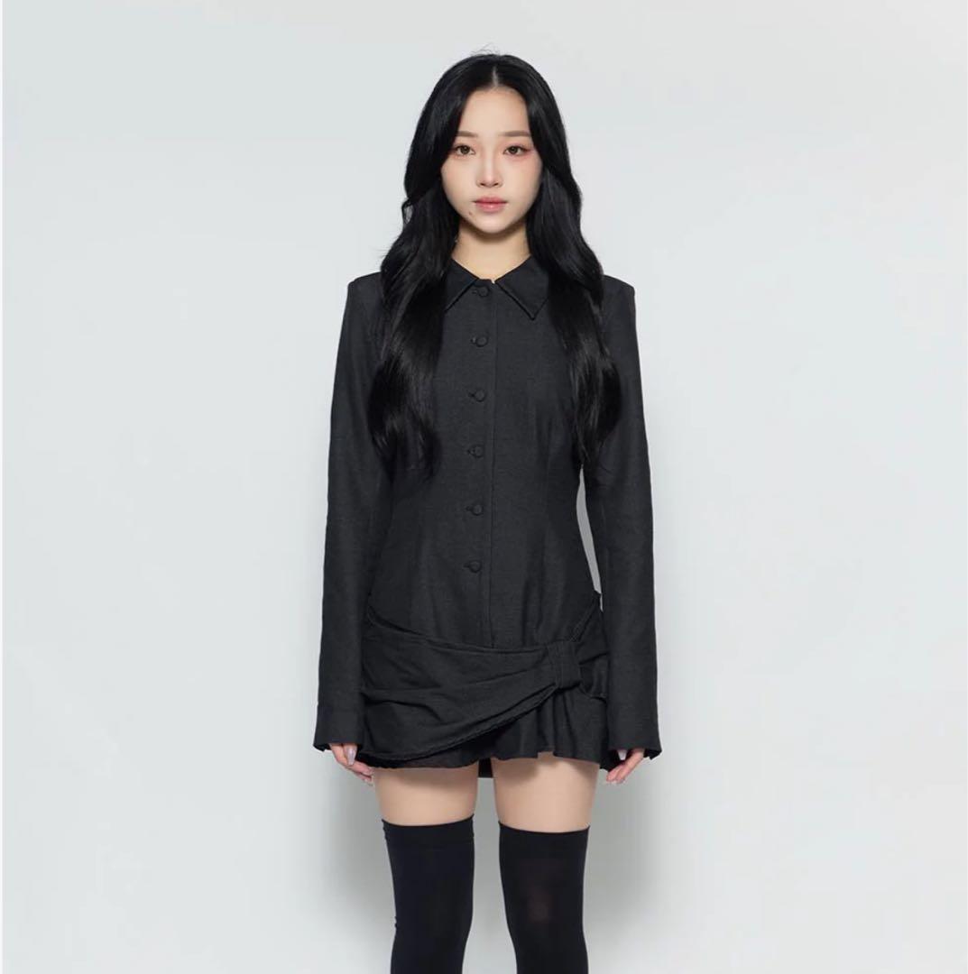 ワンピース theredthread S suit bow dress mini