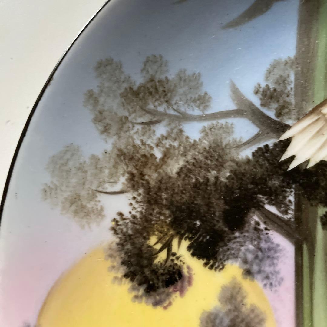 ◇美品＊森の賢者フクロウ＊１９１１年・米国輸出・２２cm・オールドノリタケ・