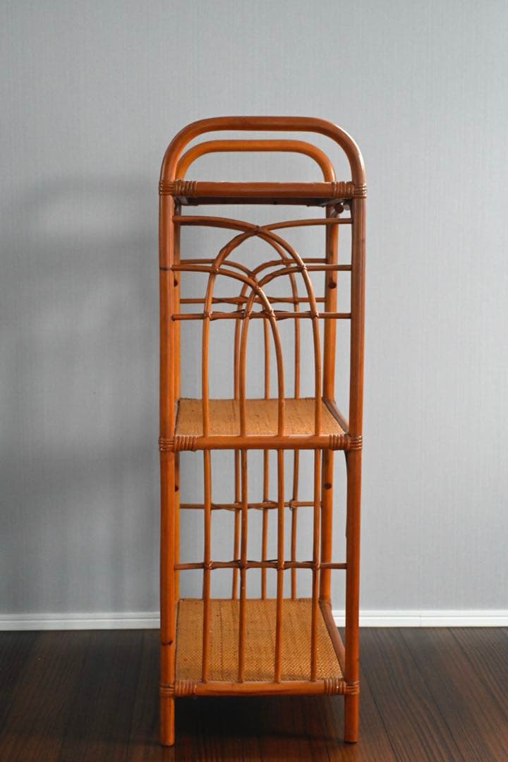 は*し様 ラタン　３段ラック