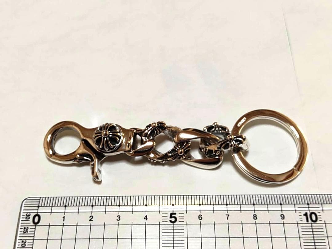 新品 シルバー925 チェーンスタイル キーホルダー シンプル ユニセックス