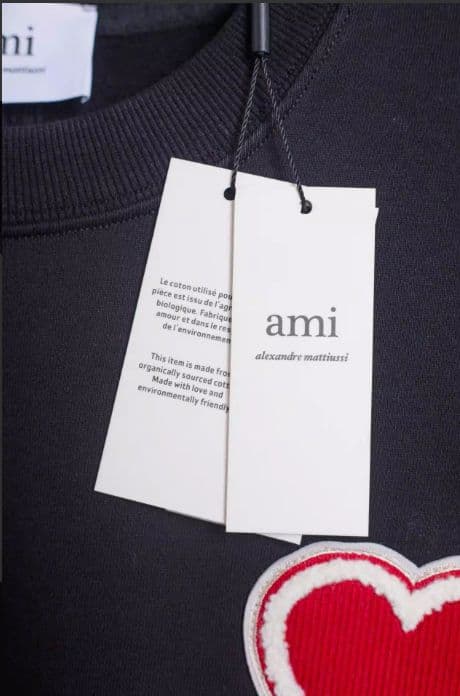 Ami Paris ブラック スウェット トレーナー M