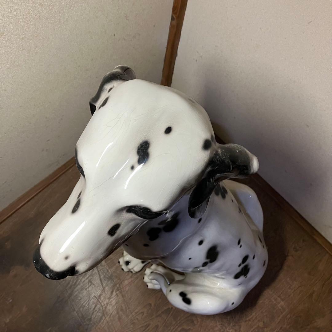ダルメシアン　陶器　オブジェ　等身大