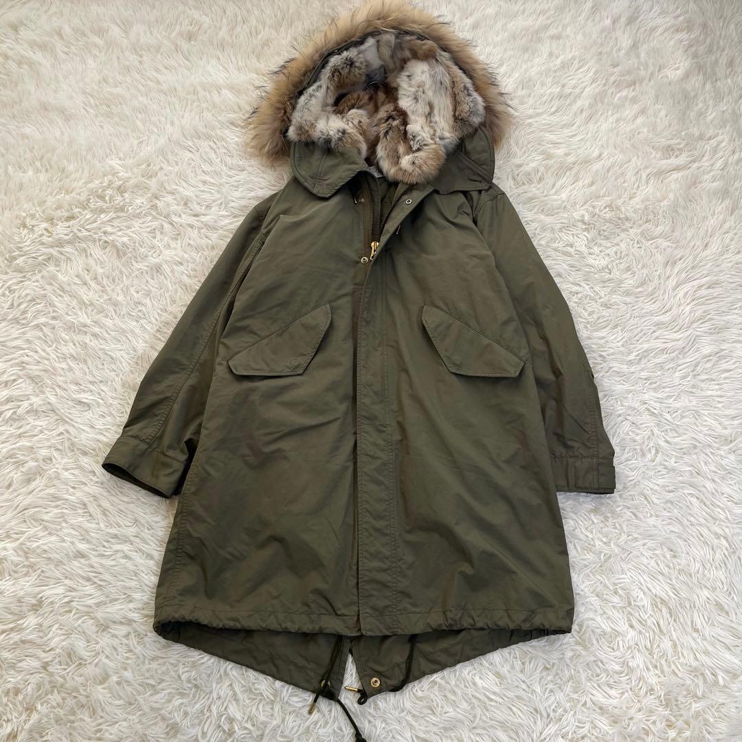 ドゥーズィエムクラス リアルファー ライナー付きモッズコート M65 4way