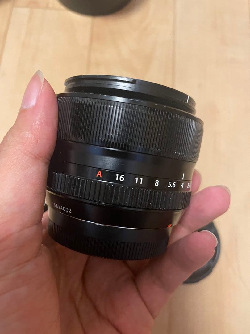 フジノン　xf35mmf1.4 r レンズフード付き