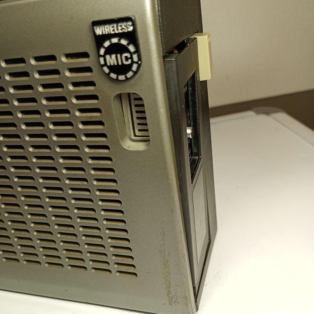 松下電器　ラジカセ　RQ-545　動作品。 電源コードとワイヤレスマイク付き