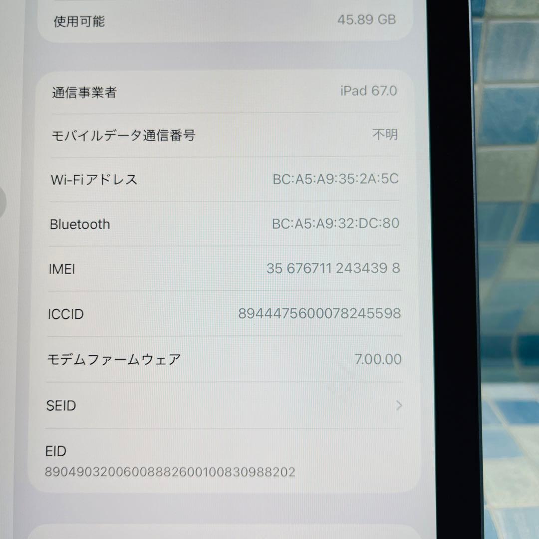 iPad Air 第4世代 本体 64GB WiFi+Cellular ドコモ