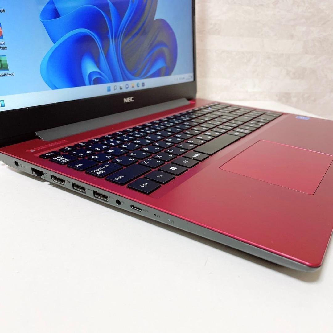 【持ち運び便利】薄型 ノートパソコン NEC 動作快適 事務作業などに